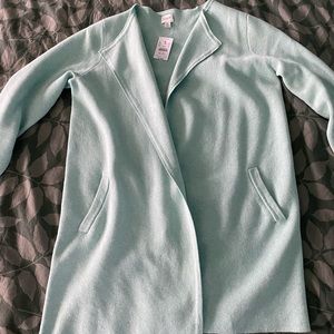 NWT J Crew mint medium sweater coatigan